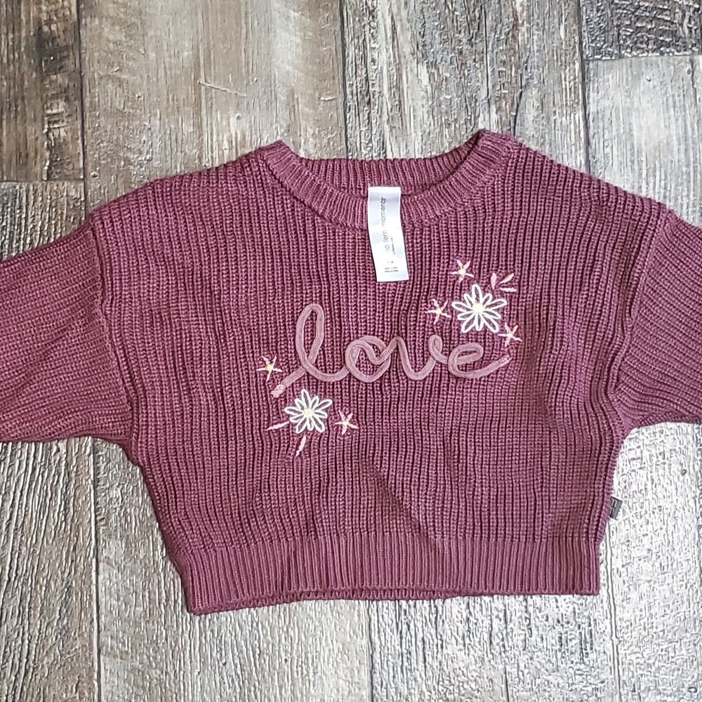Kids Mauve Love Sweater